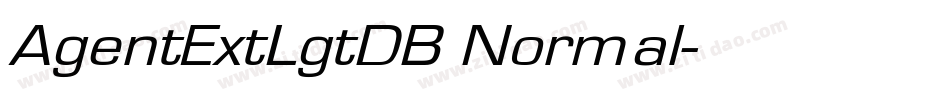 AgentExtLgtDB Normal字体转换
